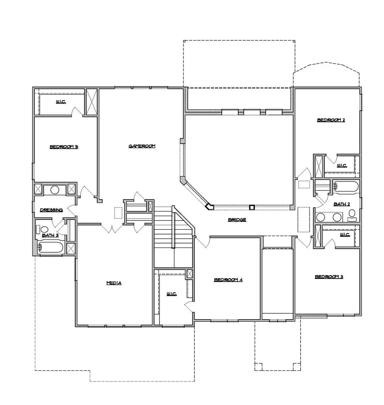 2D floor plan layout of this home in Santa Rita Ranch, Liberty Hill, TX (Image 2).