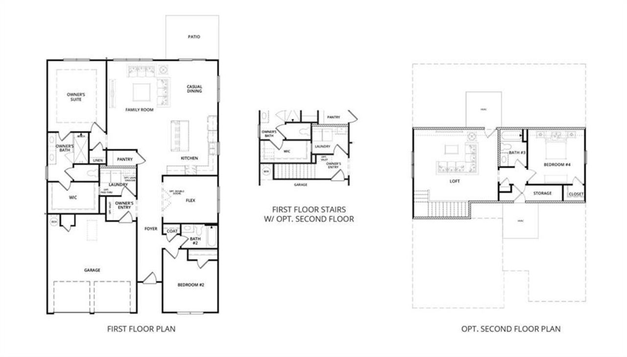 2D floor plan layout of this home in , Kennesaw, GA (Image 2).