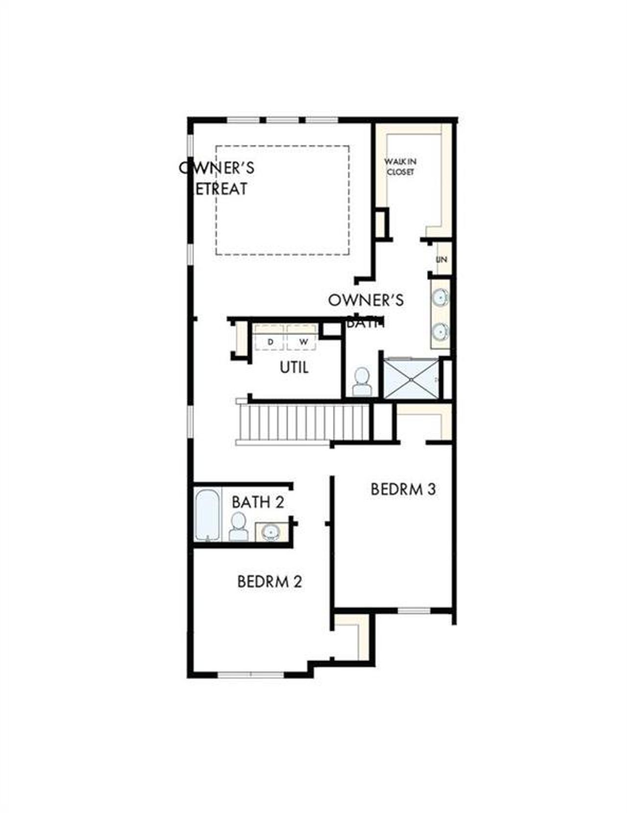 2D floor plan layout of this home in Grandview Terrace, Canton, GA (Image 2).