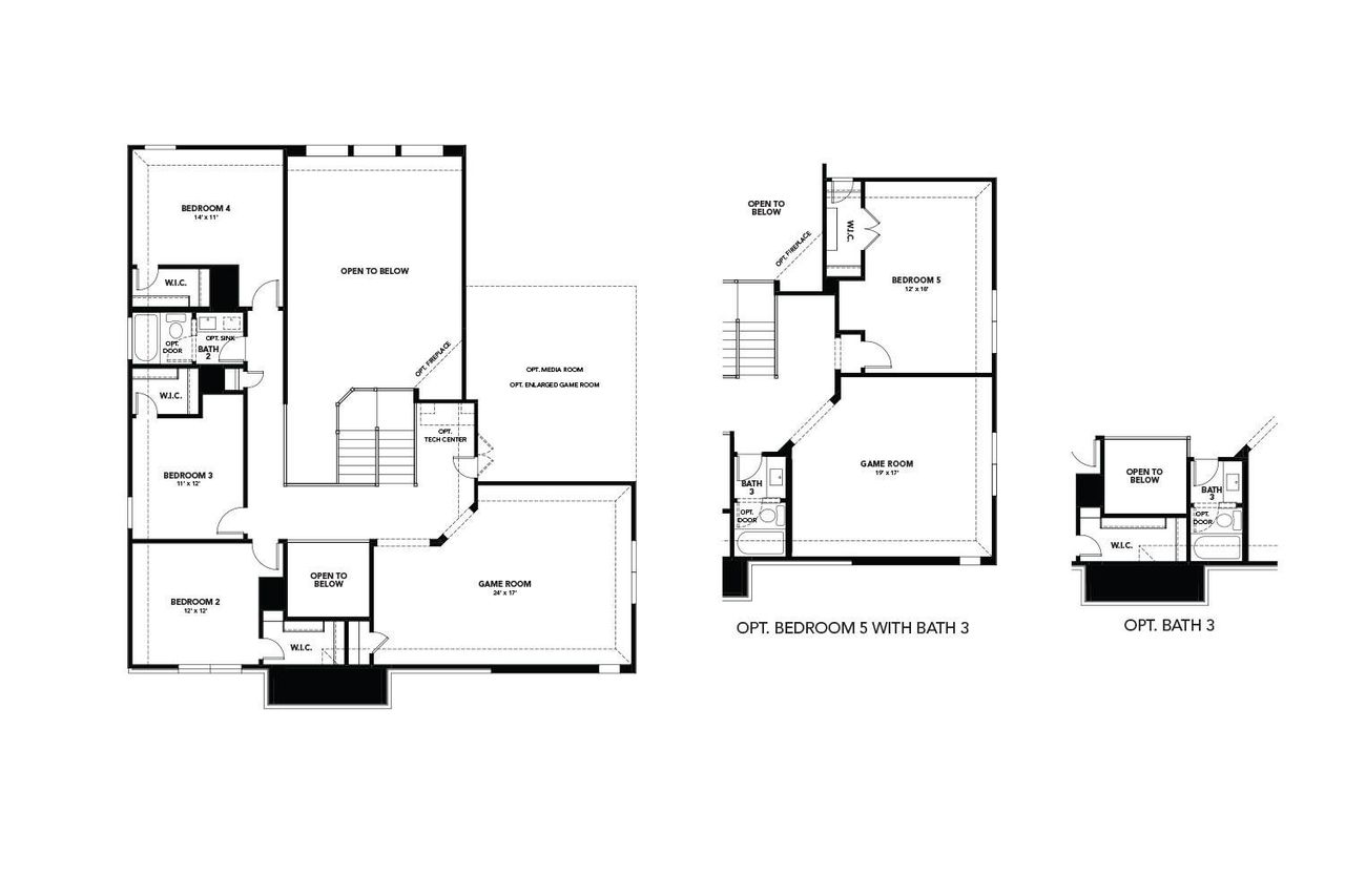 2D floor plan layout of this home in Hawkes Landing, Leander, TX (Image 2). 2D floor plan layout of this home in Hawkes Landing, Leander, TX (Image 2).