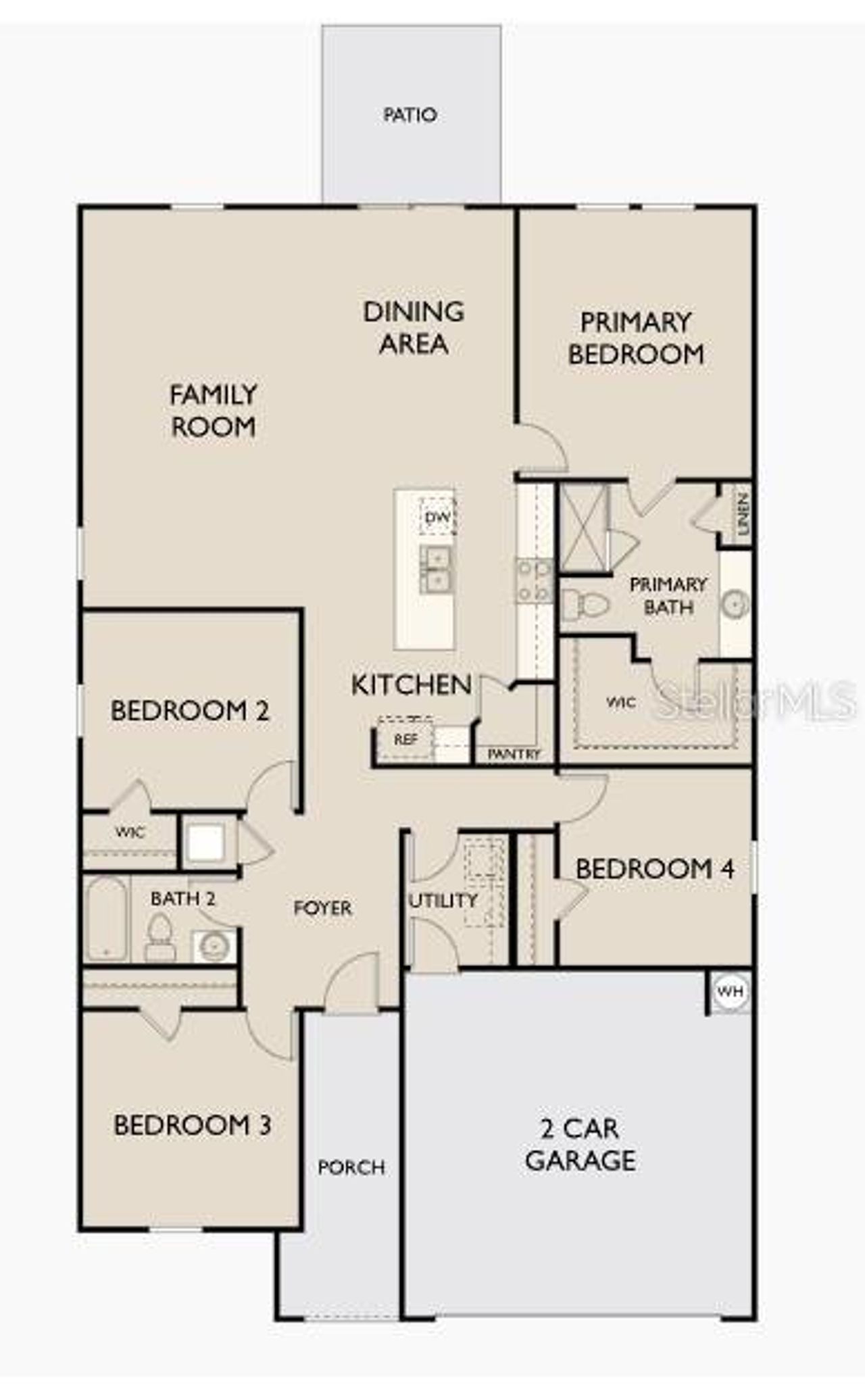 2D floor plan layout of this home in Sunset Hills, Winter Haven, FL (Image 2). 2D floor plan layout of this home in Sunset Hills, Winter Haven, FL (Image 2).