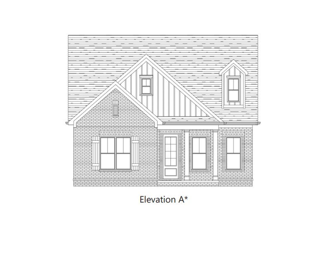 Representative rendering of the exterior for the Elise by Southeastern Building Corporation (Image 2). Representative rendering of the exterior for the Elise by Southeastern Building Corporation (Image 2).