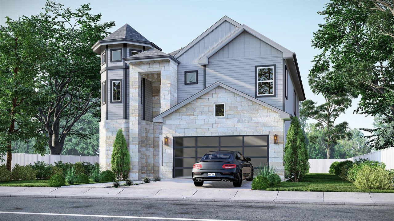 Front exterior of a new home in , League City, TX, highlighting curb appeal (Image 2).