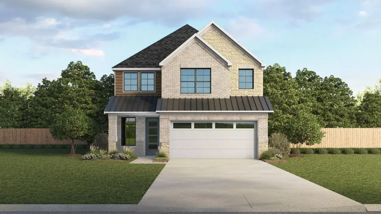 Representative exterior photo of a completed home built from the Ryleigh by D.R. Horton in Royal Court, Frisco, TX (Image 2).