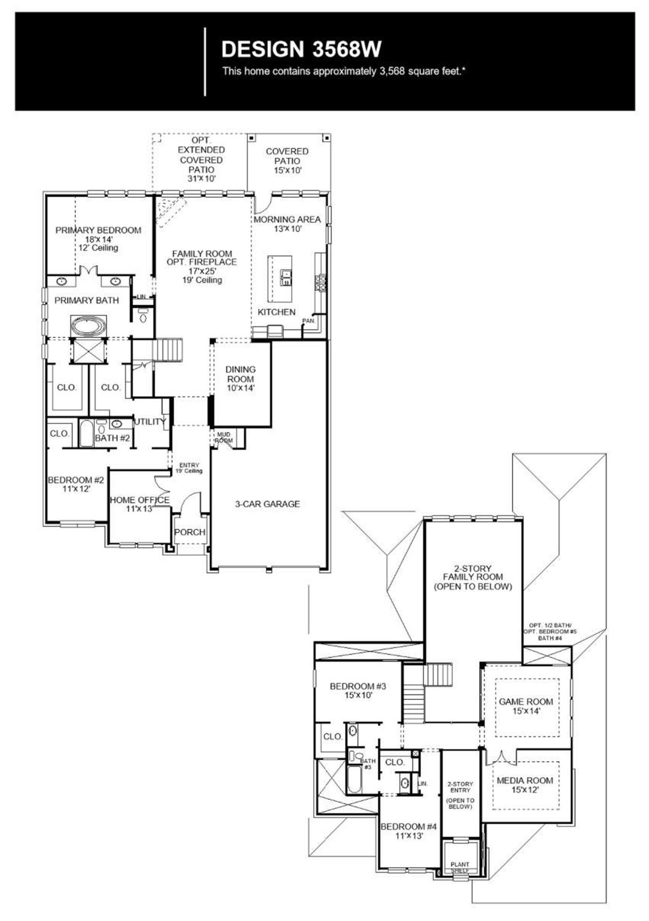 2D floor plan layout of this home in Parten, Austin, TX (Image 2).