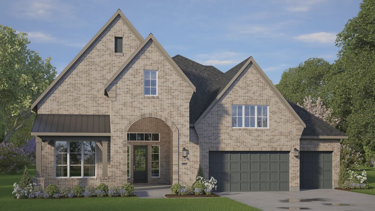 Representative exterior photo of a completed home built from the Scheffler by Chesmar Homes in Riceland, San Antonio, TX (Image 2). Representative exterior photo of a completed home built from the Scheffler by Chesmar Homes in Riceland, San Antonio, TX (Image 2).