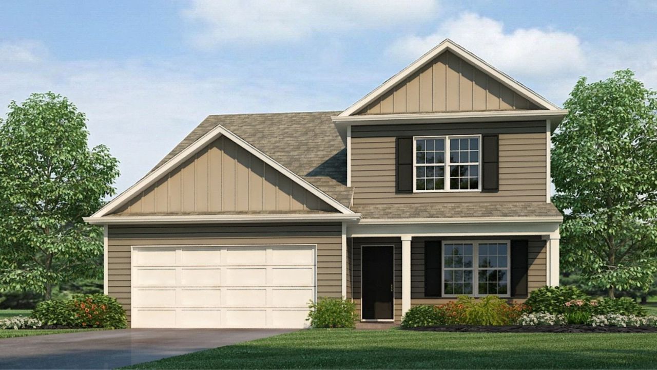 Representative exterior photo of a completed home built from the Salem by D.R. Horton in Baymeade, Lexington, NC (Image 2).