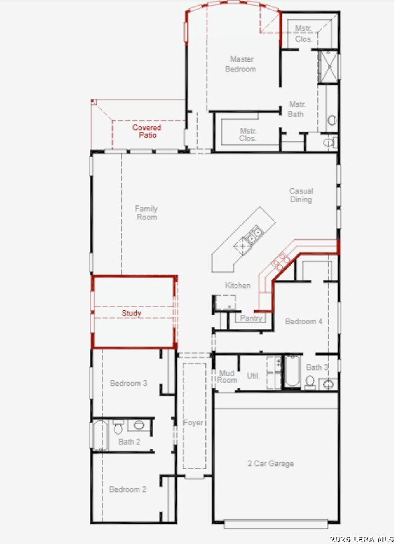 2D floor plan layout of this home in Foxbrook, Cibolo, TX (Image 2). 2D floor plan layout of this home in Foxbrook, Cibolo, TX (Image 2).