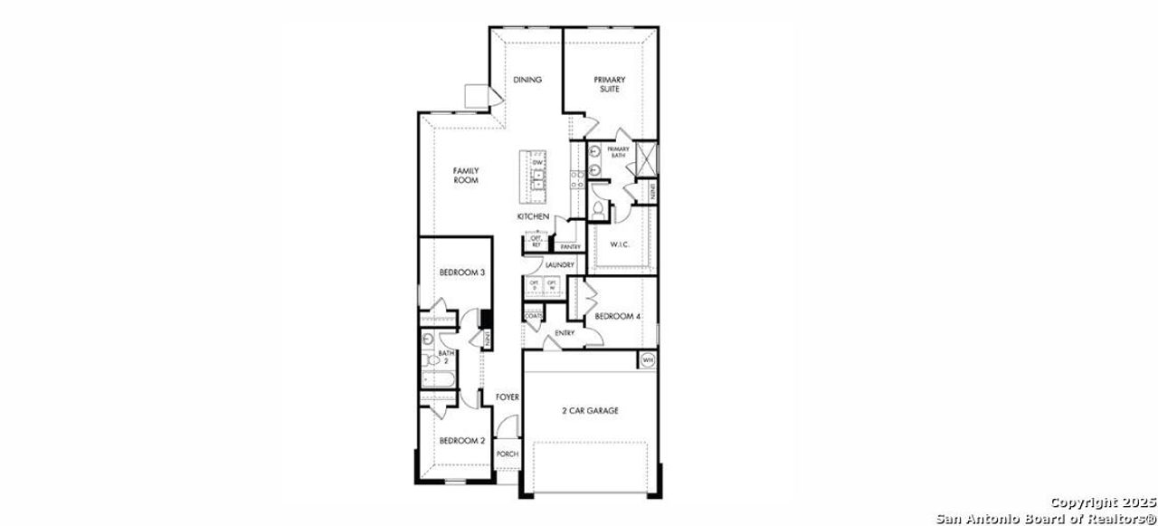 2D floor plan layout of this home in Estancia Ranch - Premier Series, San Antonio, TX (Image 2). 2D floor plan layout of this home in Estancia Ranch - Premier Series, San Antonio, TX (Image 2).