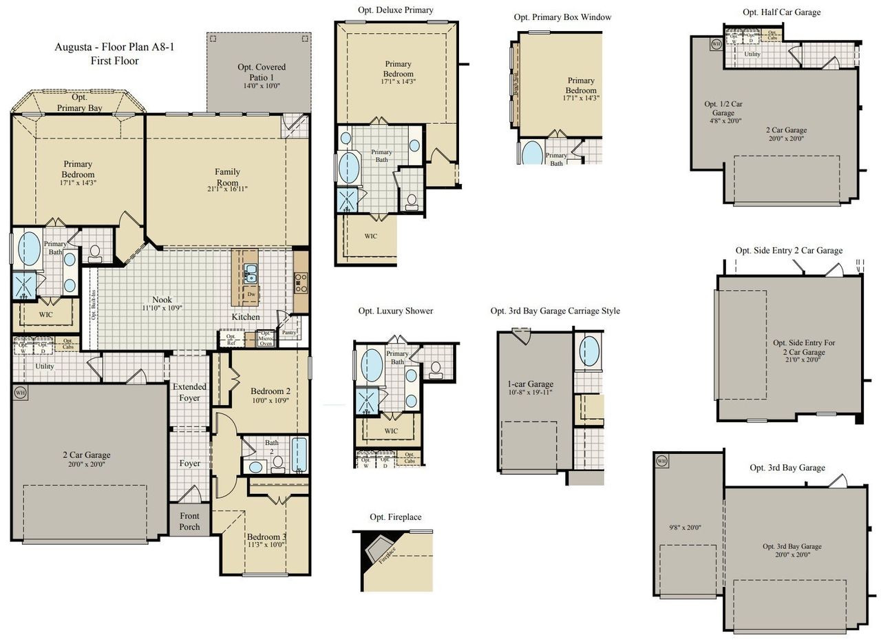 2D floor plan layout of this home in Sunwest Village - Phase 11, McGregor, TX (Image 2).