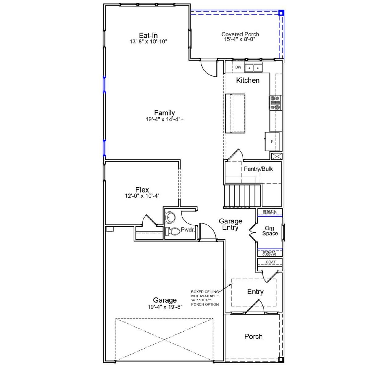 2D floor plan layout of this home in Lakeside Saluda, Greenville, SC (Image 2).