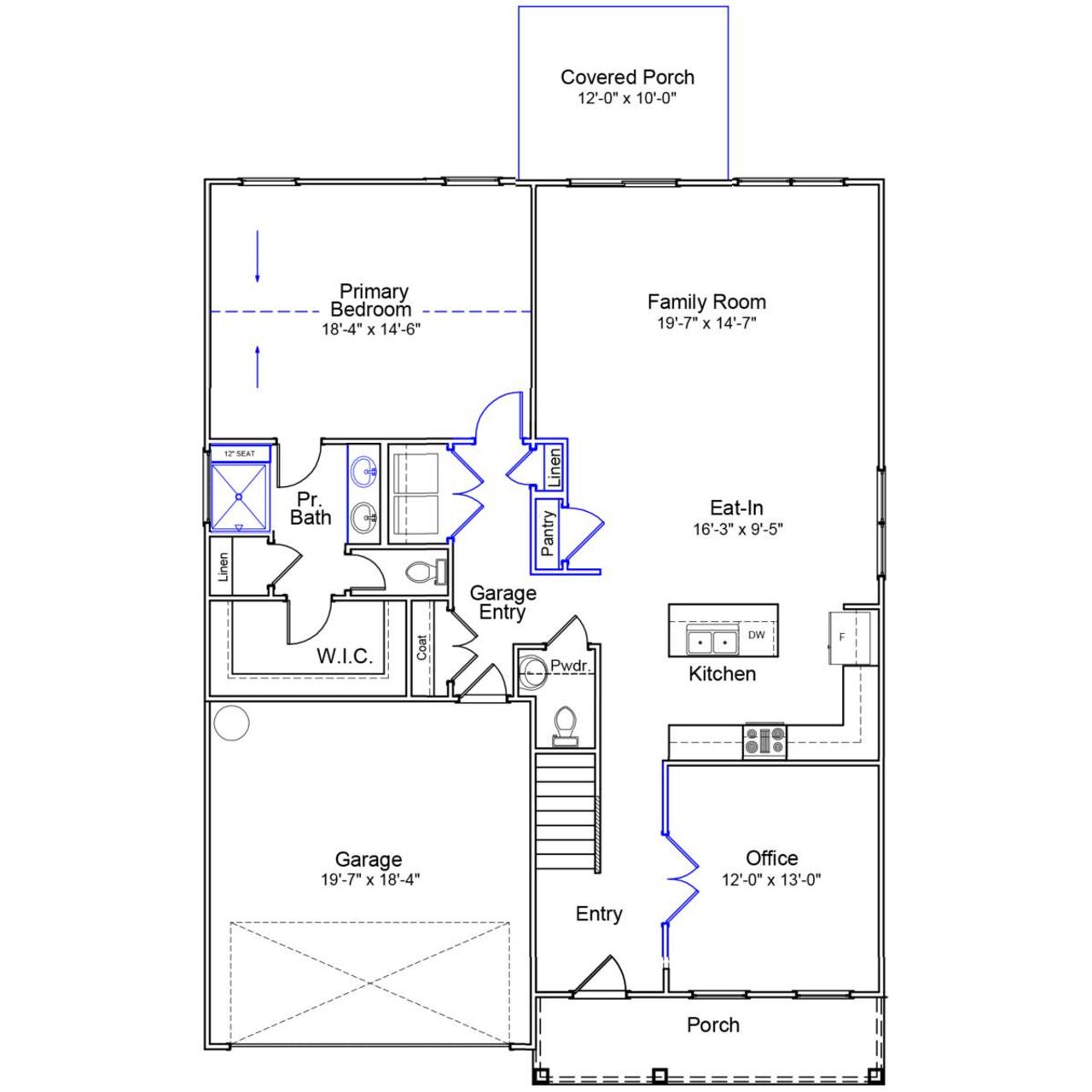 2D floor plan layout of this home in Ellington, Elgin, SC (Image 2).