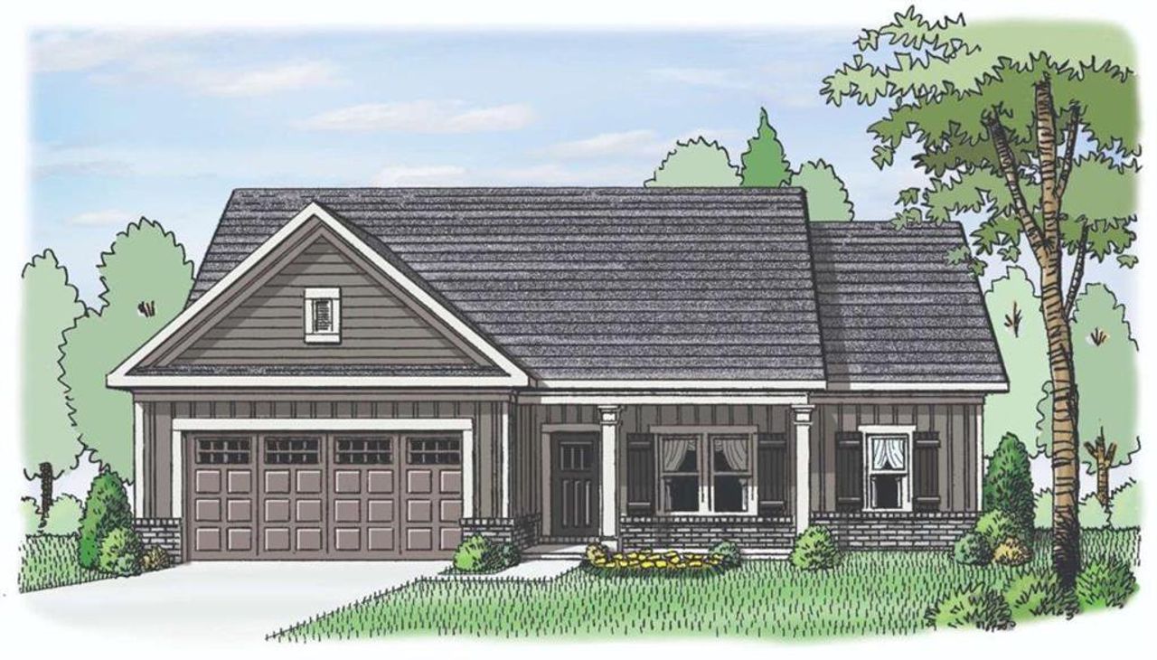 Exterior rendering of this home design in Weslyn Park, Social Circle, GA (Image 2).
