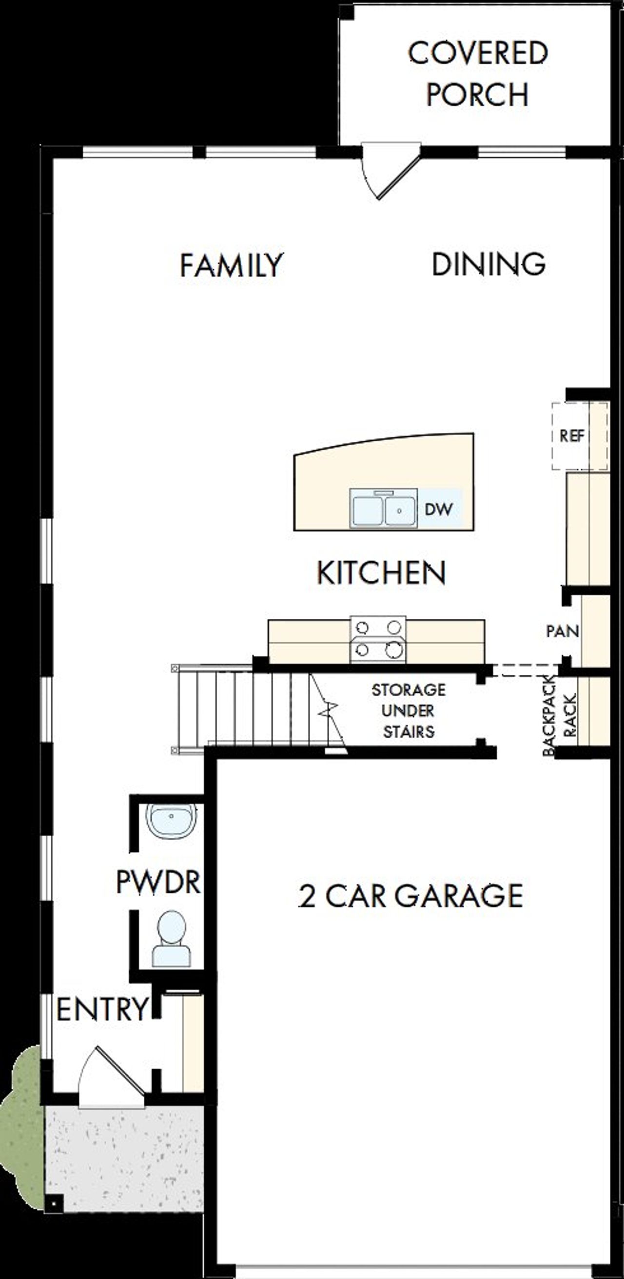2D floor plan layout of this home in Easton Park - Nelson Village - Jewel Series, Austin, TX (Image 2). 2D floor plan layout of this home in Easton Park - Nelson Village - Jewel Series, Austin, TX (Image 2).