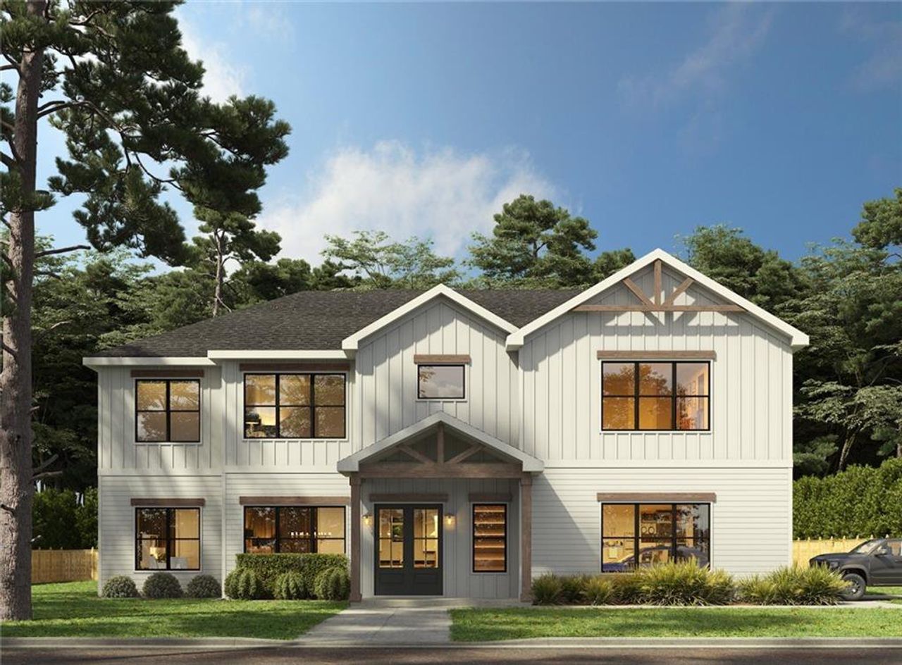 Front exterior of a new home in , Atlanta, GA, highlighting curb appeal (Image 2).