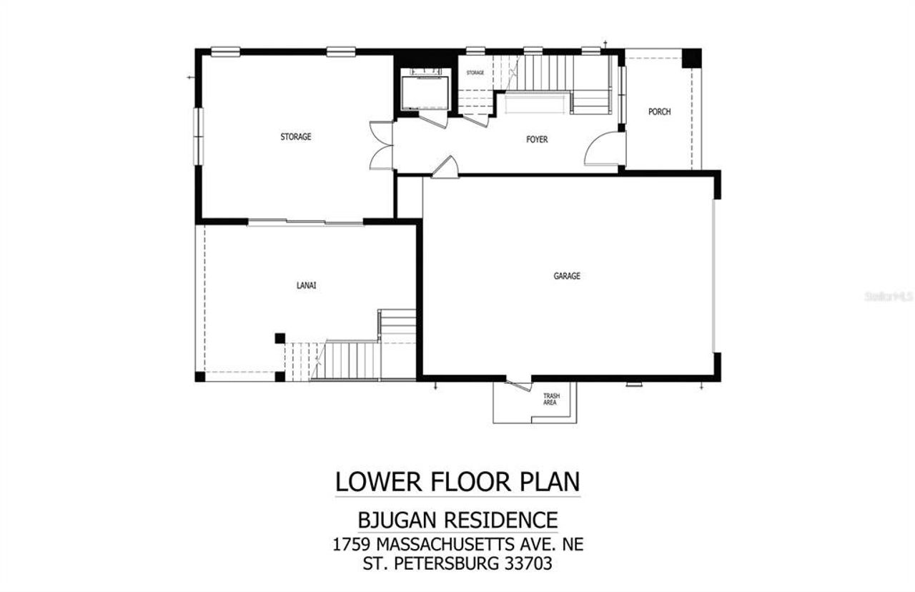 2D floor plan layout of this home in , St. Petersburg, FL (Image 2).