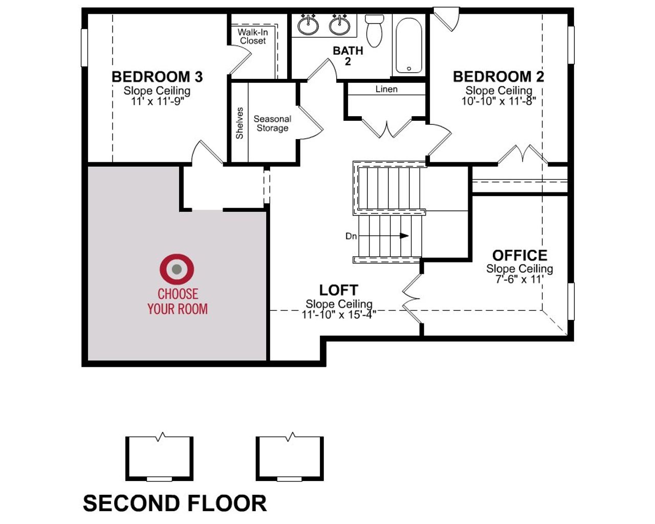 2D floor plan layout of this home in Parklands Estates, Schertz, TX (Image 2).
