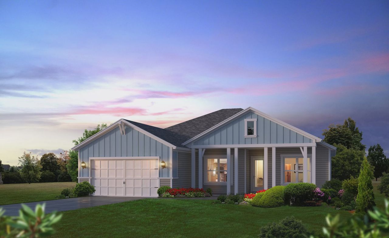 Representative exterior photo of a completed home built from the Weston by ICI Homes in Oakmont, Gainesville, FL (Image 2).