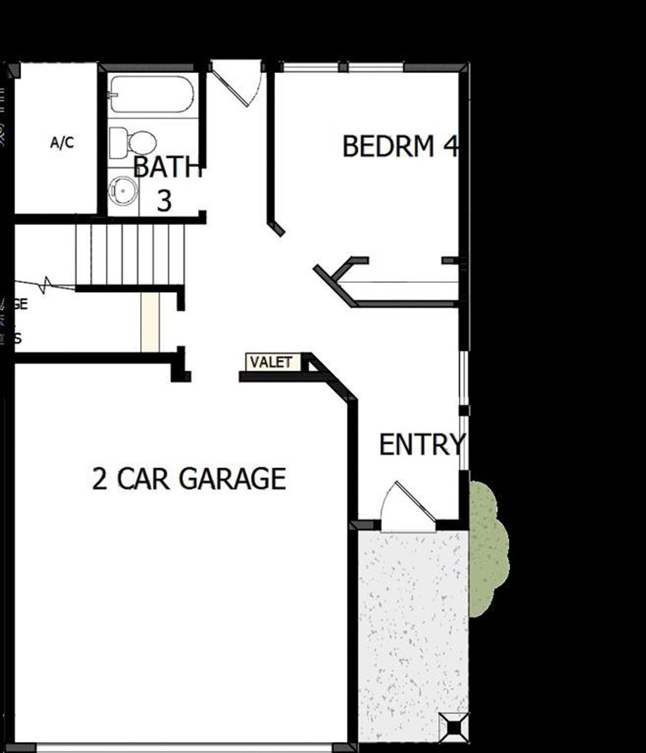 2D floor plan layout of this home in Trails at Waterside - Villas Series, Fort Worth, TX (Image 2). 2D floor plan layout of this home in Trails at Waterside - Villas Series, Fort Worth, TX (Image 2).