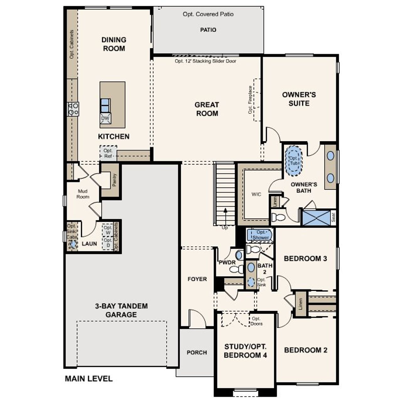 2D floor plan layout for the Denali by Century Communities in Parkdale Commons, Lafayette, CO (Image 2). 2D floor plan layout for the Denali by Century Communities in Parkdale Commons, Lafayette, CO (Image 2).