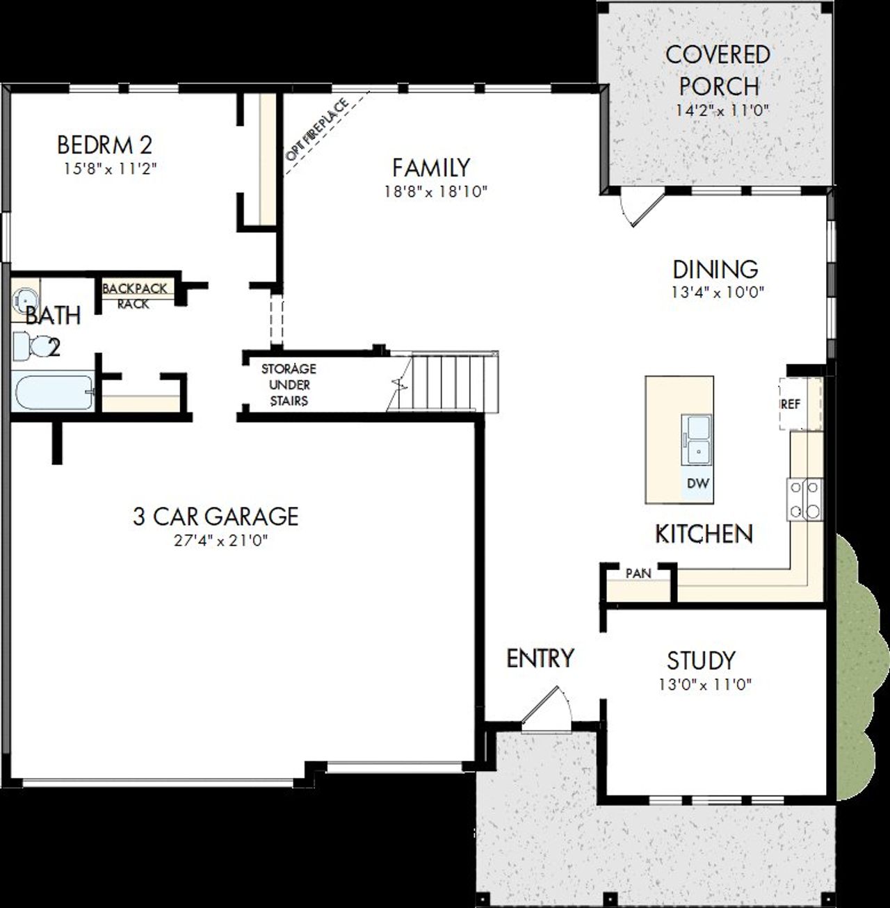 2D floor plan layout of this home in Sunfield, Buda, TX (Image 2). 2D floor plan layout of this home in Sunfield, Buda, TX (Image 2).