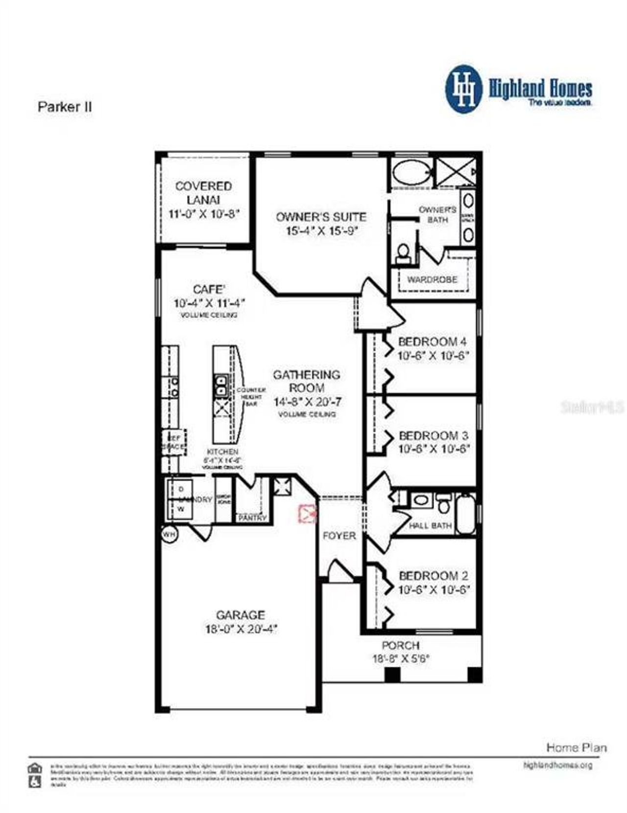2D floor plan layout of this home in Jackson Crossing, Palmetto, FL (Image 2).