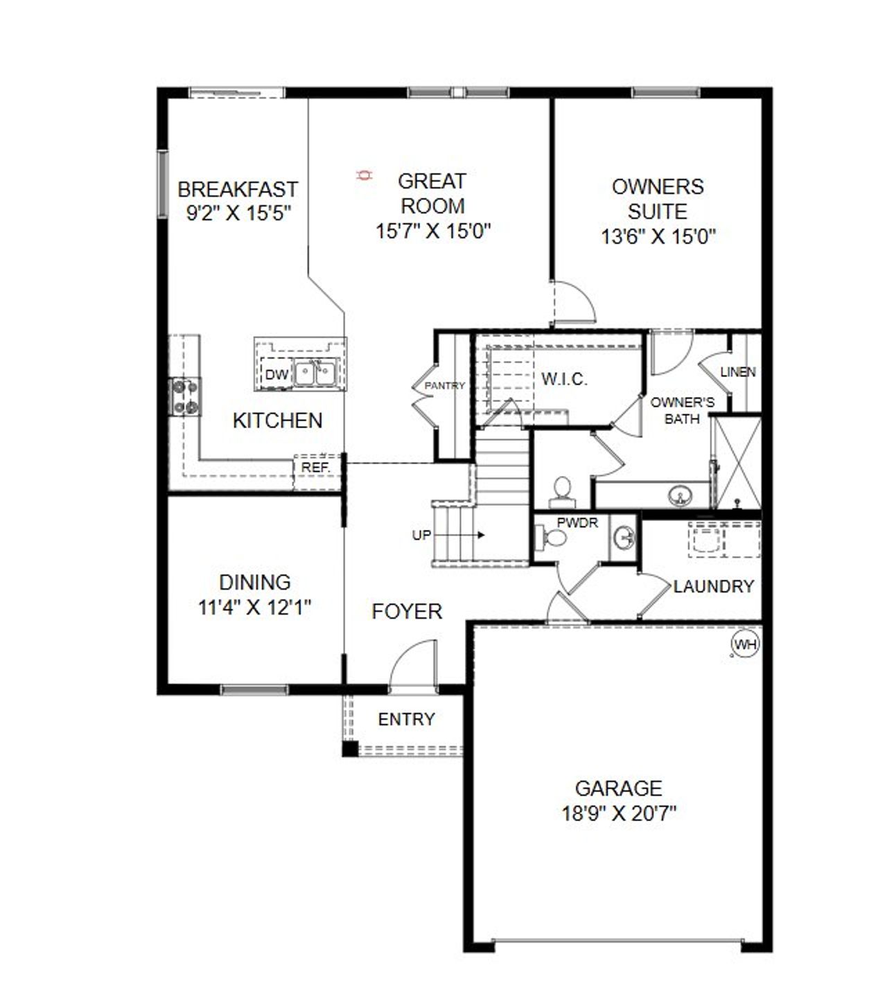 2D floor plan layout for the Neptune by Holiday Builders in Huntington Park, Titusville, FL (Image 2). 2D floor plan layout for the Neptune by Holiday Builders in Huntington Park, Titusville, FL (Image 2).