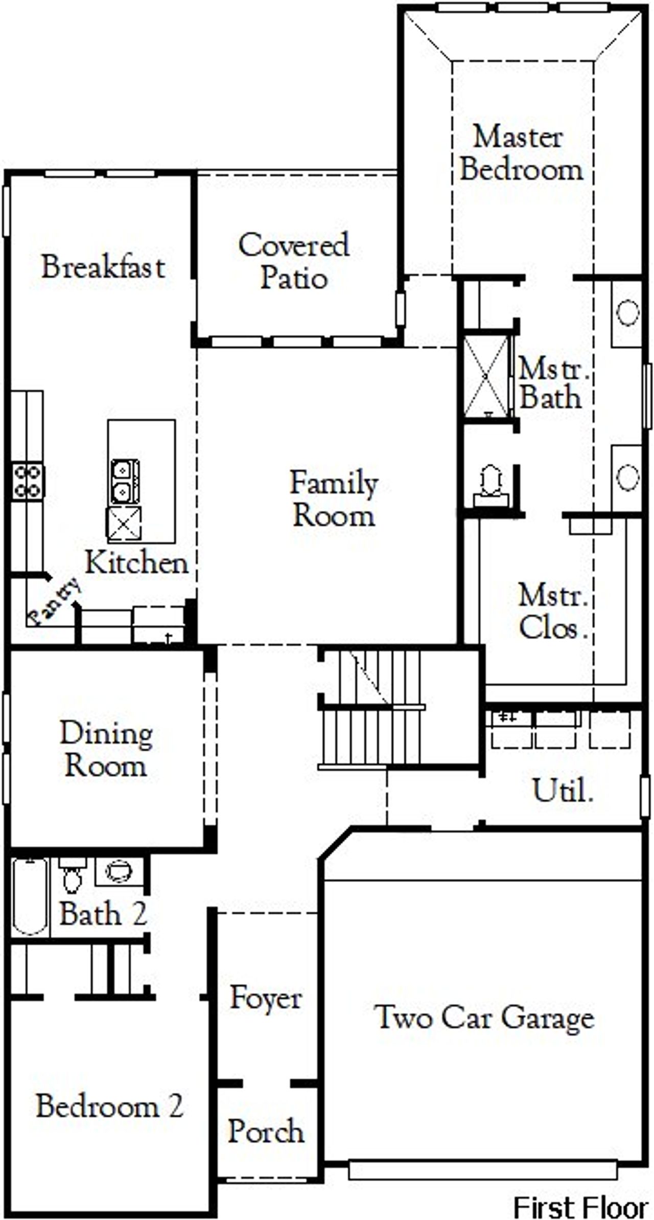 2D floor plan layout of this home in Meadow Vista, Anna, TX (Image 2).