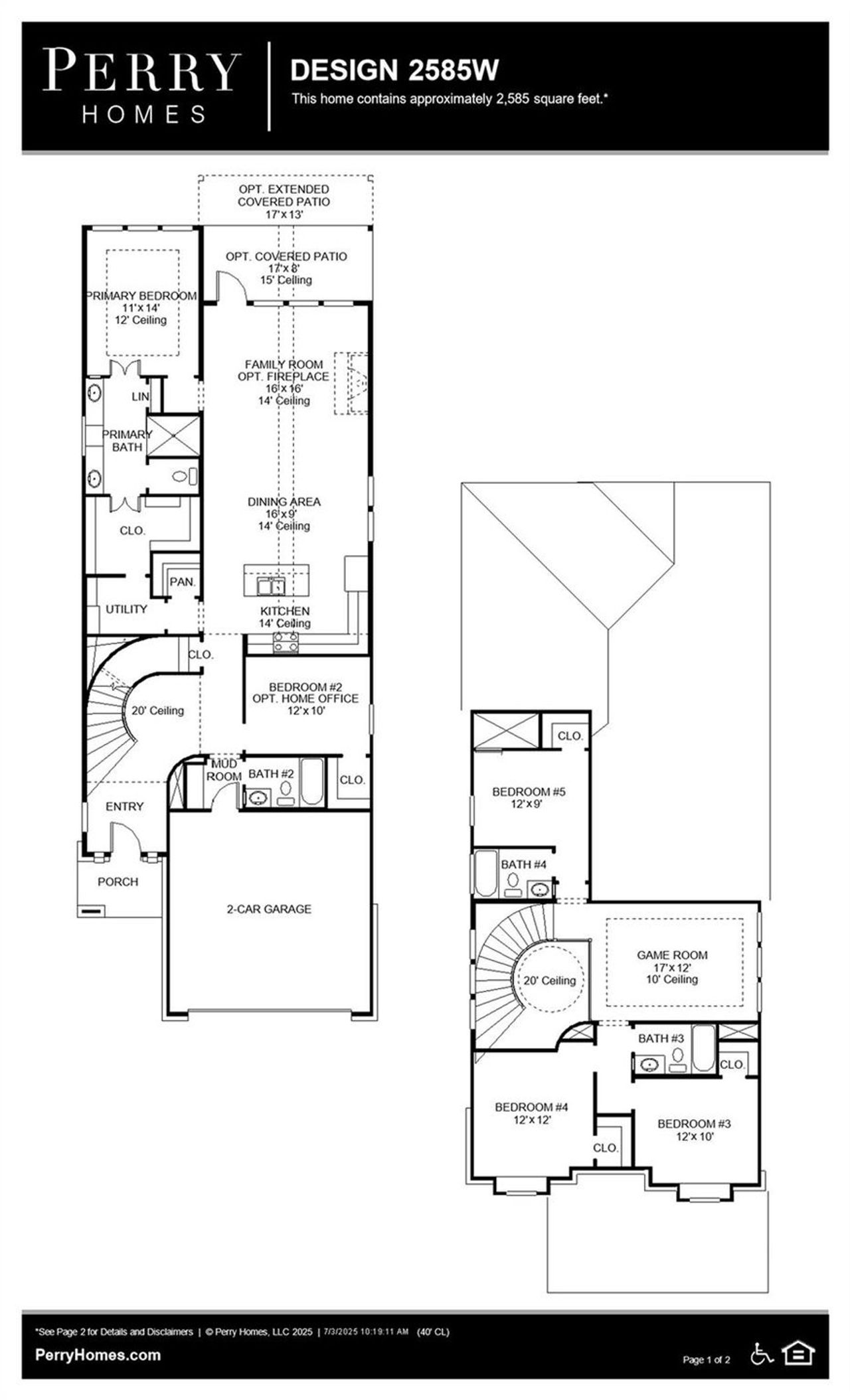 2D floor plan layout of this home in Candela South 40', Richmond, TX (Image 2). 2D floor plan layout of this home in Candela South 40', Richmond, TX (Image 2).