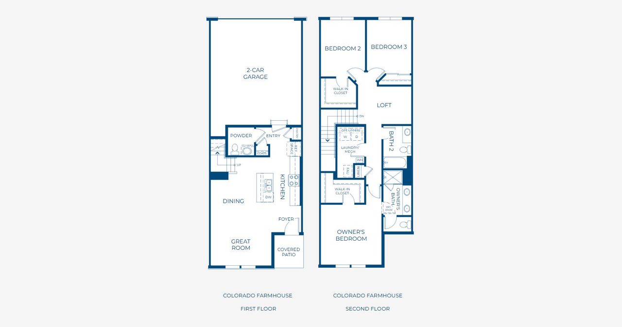 2D floor plan layout of this home in Harvest Crossing, Aurora, CO (Image 2).