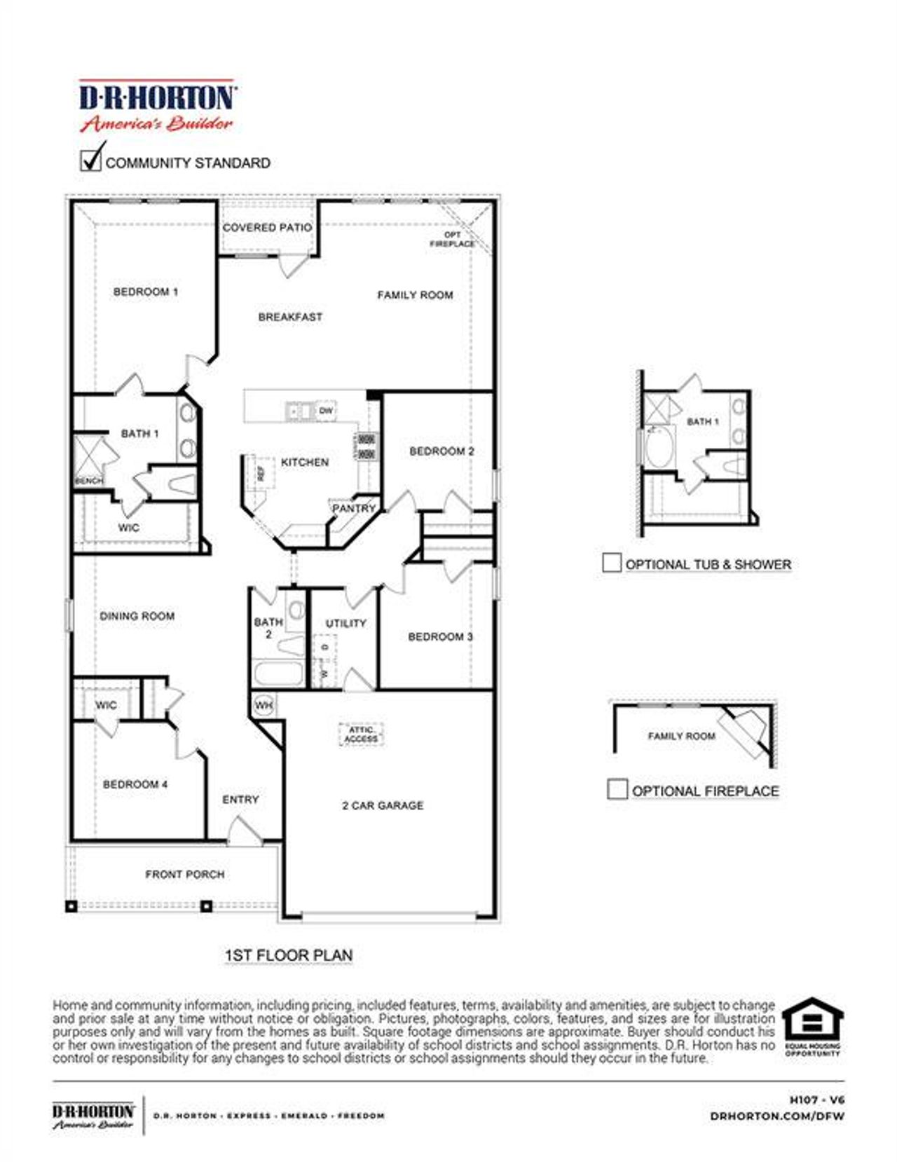 2D floor plan layout of this home in Magnolia at Legacy Hills, Celina, TX (Image 2).