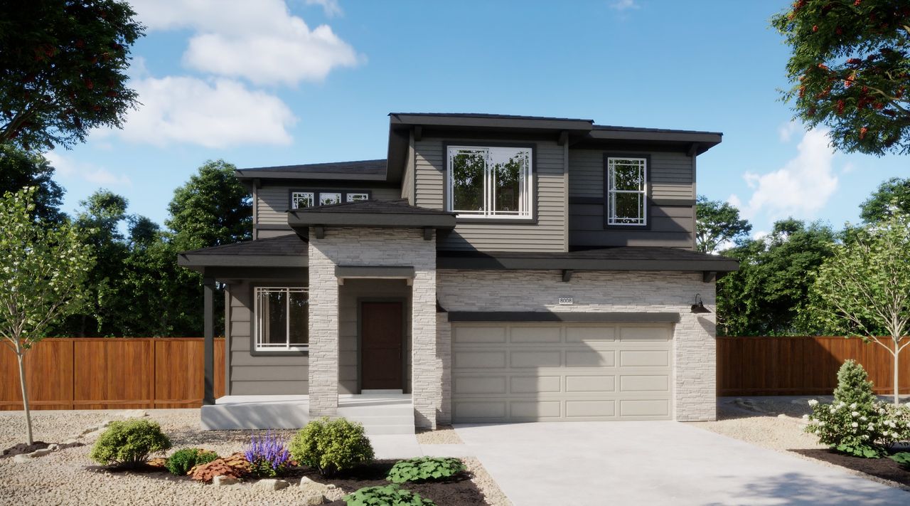 Representative exterior photo of a completed home built from the 3504 by Risewell Homes in Mead Crossing, Mead, CO (Image 2).
