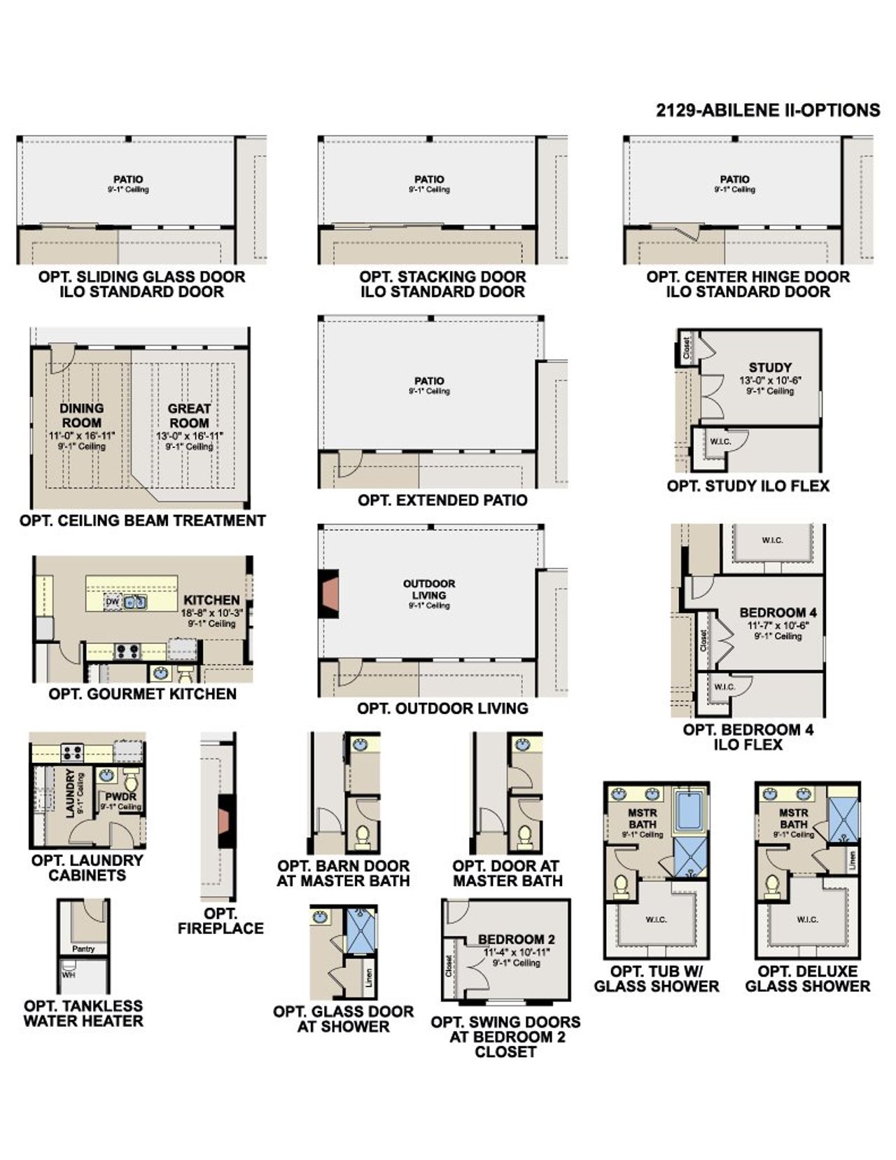 2D floor plan layout of this home in Taylor Creek Village, Mcallen, TX (Image 2).