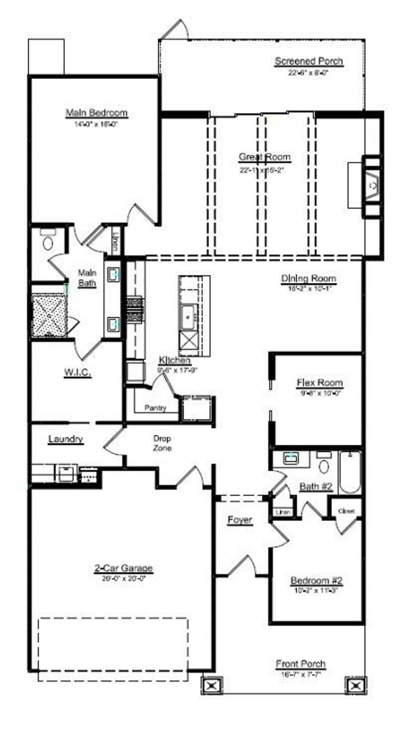 2D floor plan layout of this home in Cumberland, Concord, NC (Image 2). 2D floor plan layout of this home in Cumberland, Concord, NC (Image 2).