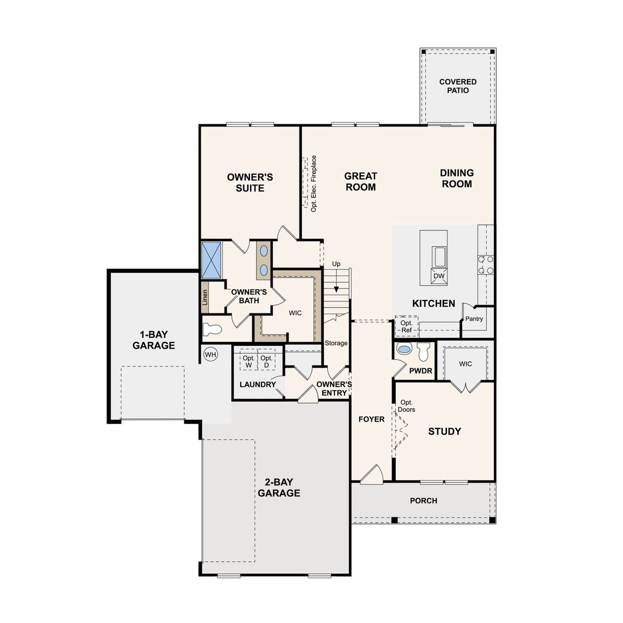 2D floor plan layout of this home in Averitt Landing, Lebanon, TN (Image 2).