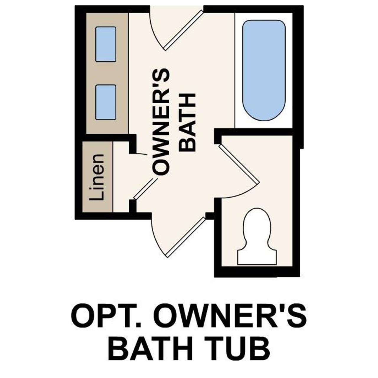 2D floor plan layout of this home in Trinity Ranch, Elgin, TX (Image 2).
