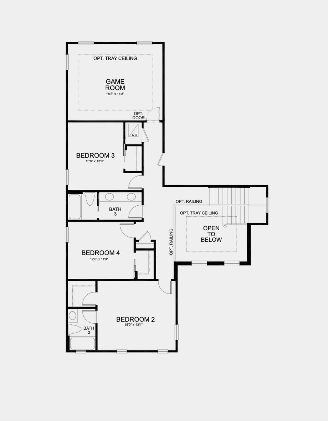 2D floor plan layout of this home in Hammock at Two Rivers, Zephyrhills, FL (Image 2). 2D floor plan layout of this home in Hammock at Two Rivers, Zephyrhills, FL (Image 2).
