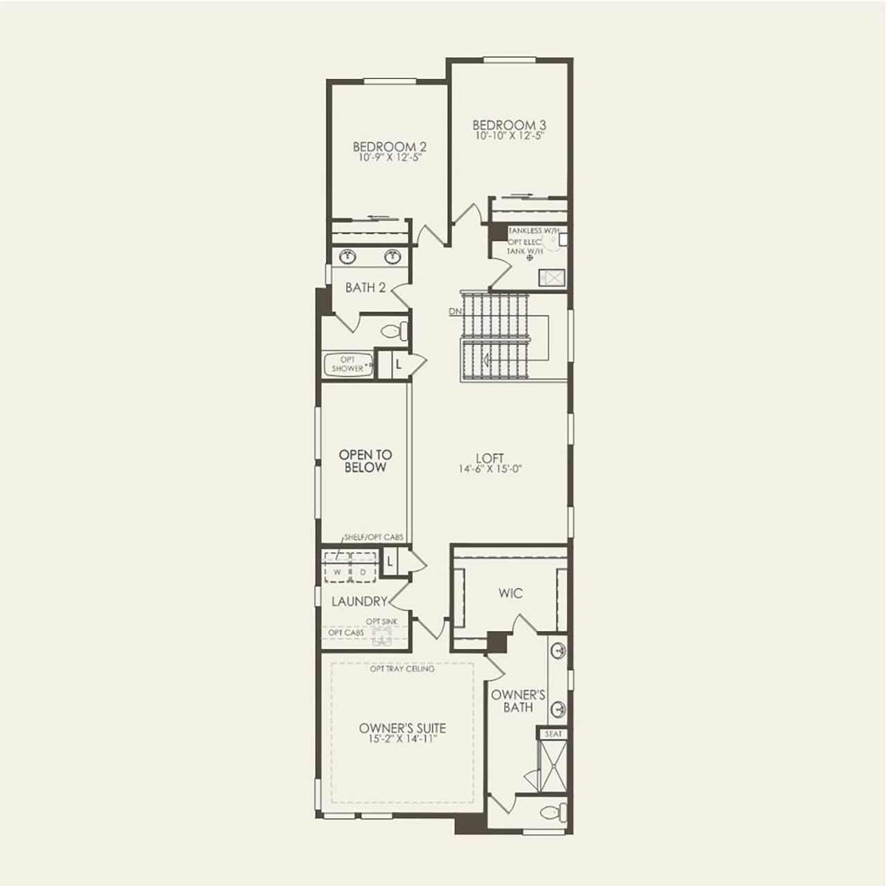 2D floor plan layout for the Peakstone by Pulte Homes in Parkvale at Sterling Ranch, Littleton, CO (Image 2). 2D floor plan layout for the Peakstone by Pulte Homes in Parkvale at Sterling Ranch, Littleton, CO (Image 2).