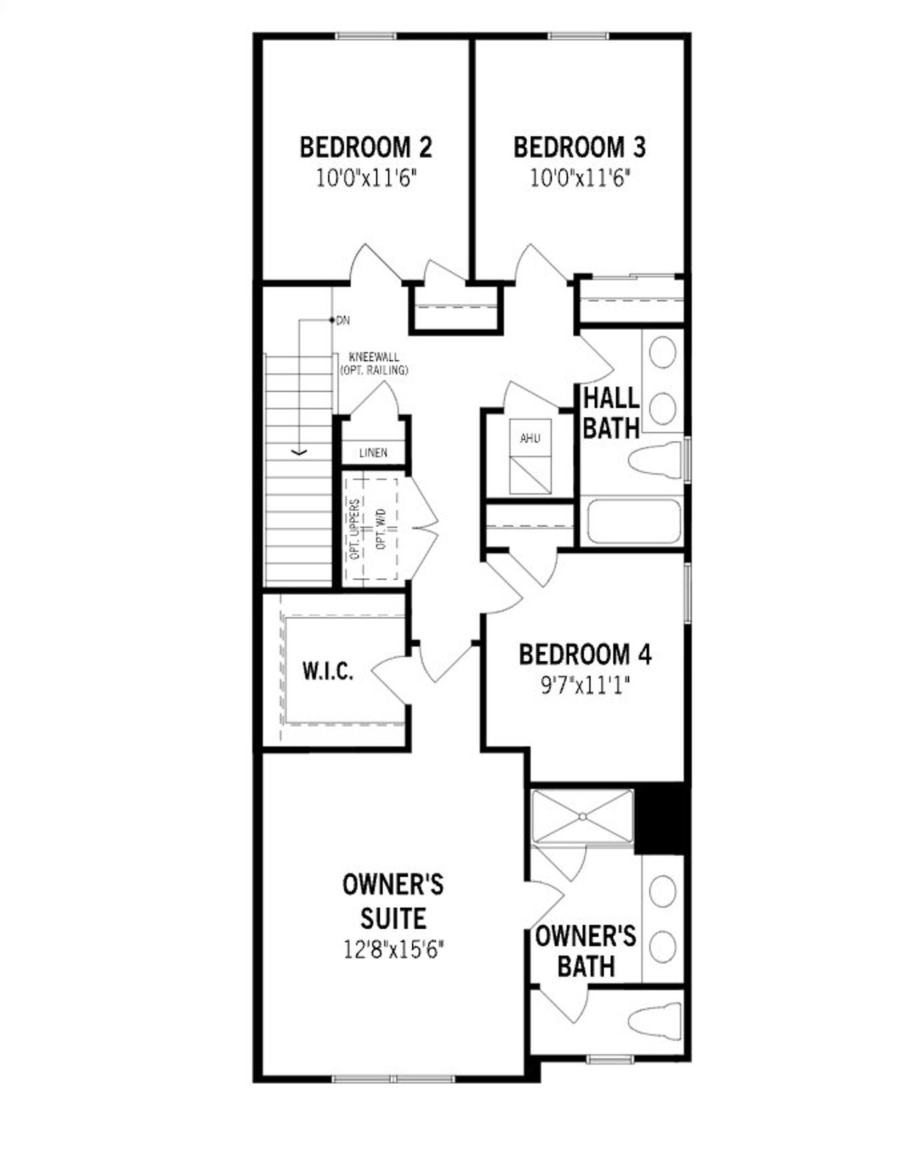2D floor plan layout of this home in Hickory Grove, Winter Springs, FL (Image 2).