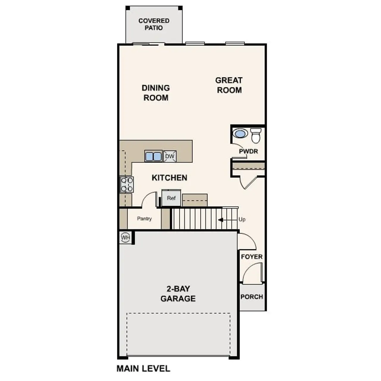 2D floor plan layout of this home in Sunbeam, Bullhead City, AZ (Image 2).