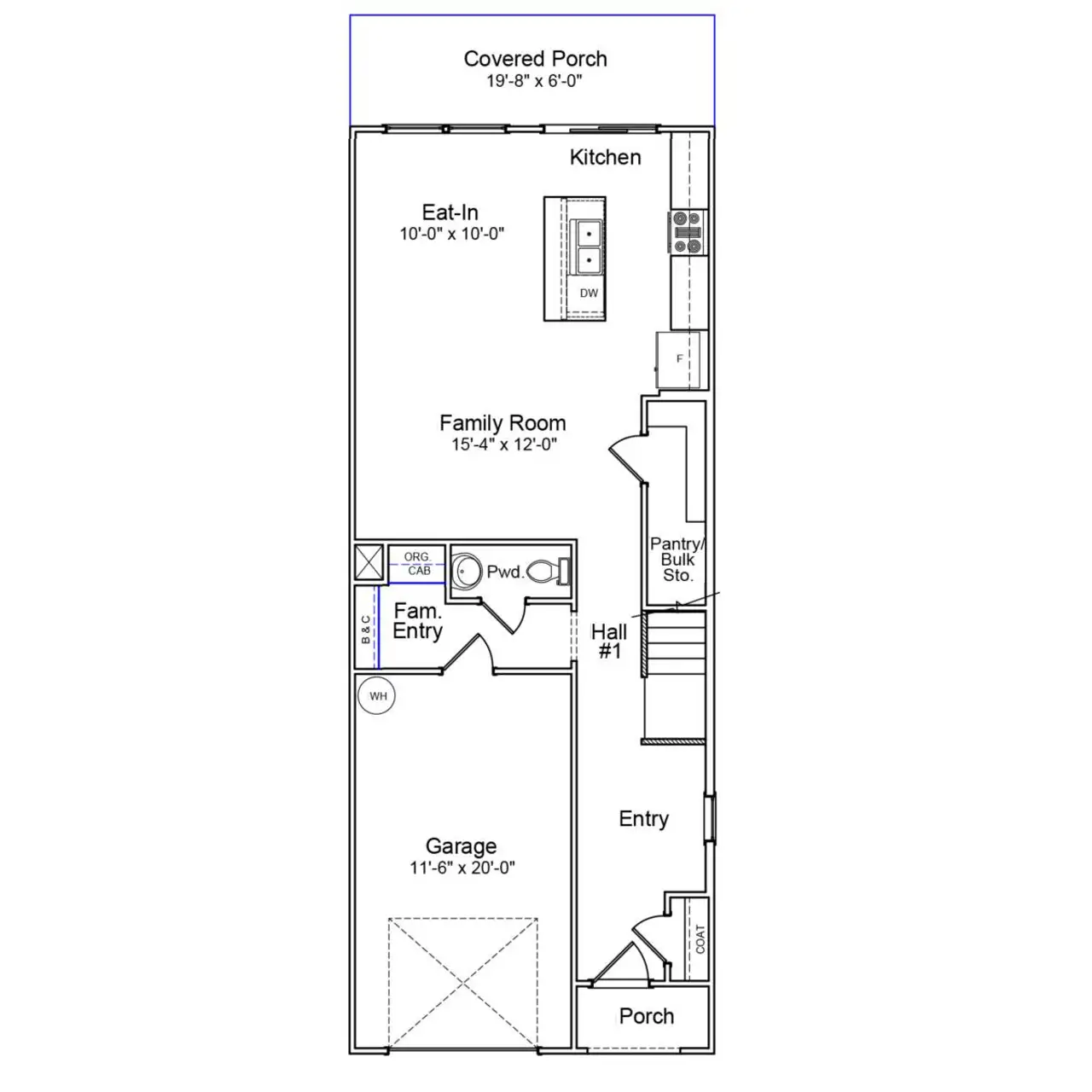 2D floor plan layout of this home in Laurinton Farms, Hopkins, SC (Image 2).