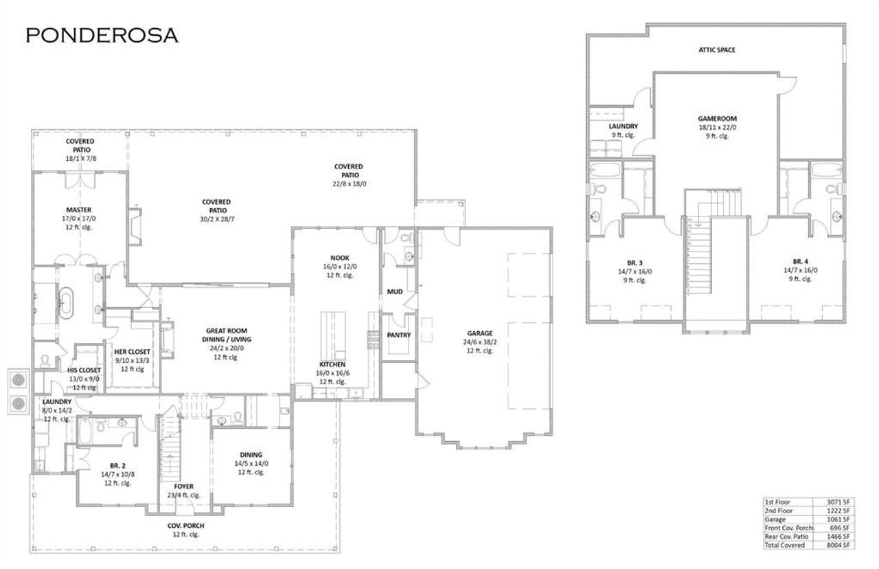 2D floor plan layout of this home in Hidden Valley 1, Princeton, TX (Image 2).