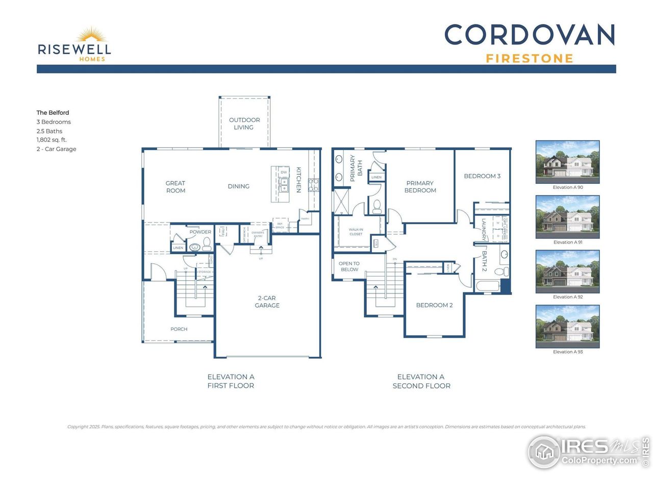 2D floor plan layout of this home in Cordovan, Longmont, CO (Image 2). 2D floor plan layout of this home in Cordovan, Longmont, CO (Image 2).