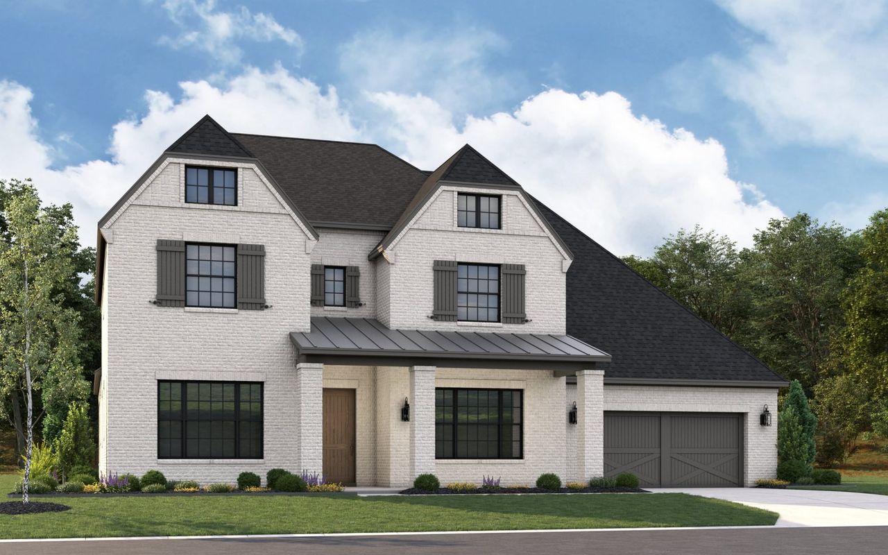Representative exterior photo of a completed home built from the 6091 by Tradition Homes in Mustang Lakes, McKinney, TX (Image 2).
