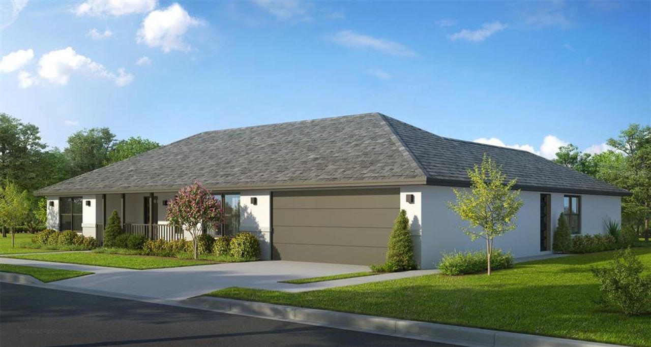 Front exterior of a new home in , Deland, FL, highlighting curb appeal (Image 2). Front exterior of a new home in , Deland, FL, highlighting curb appeal (Image 2).