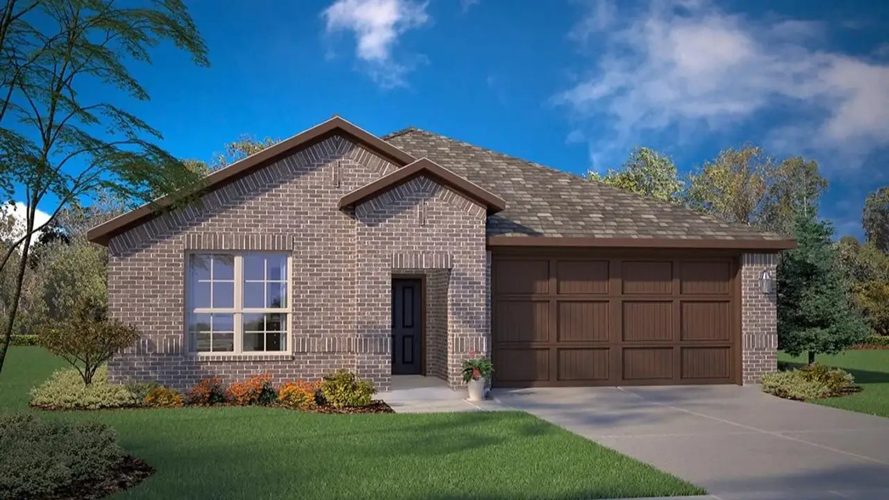 Representative exterior photo of a completed home built from the Cali by D.R. Horton in Shenandoah Ridge, Midland, TX (Image 2).