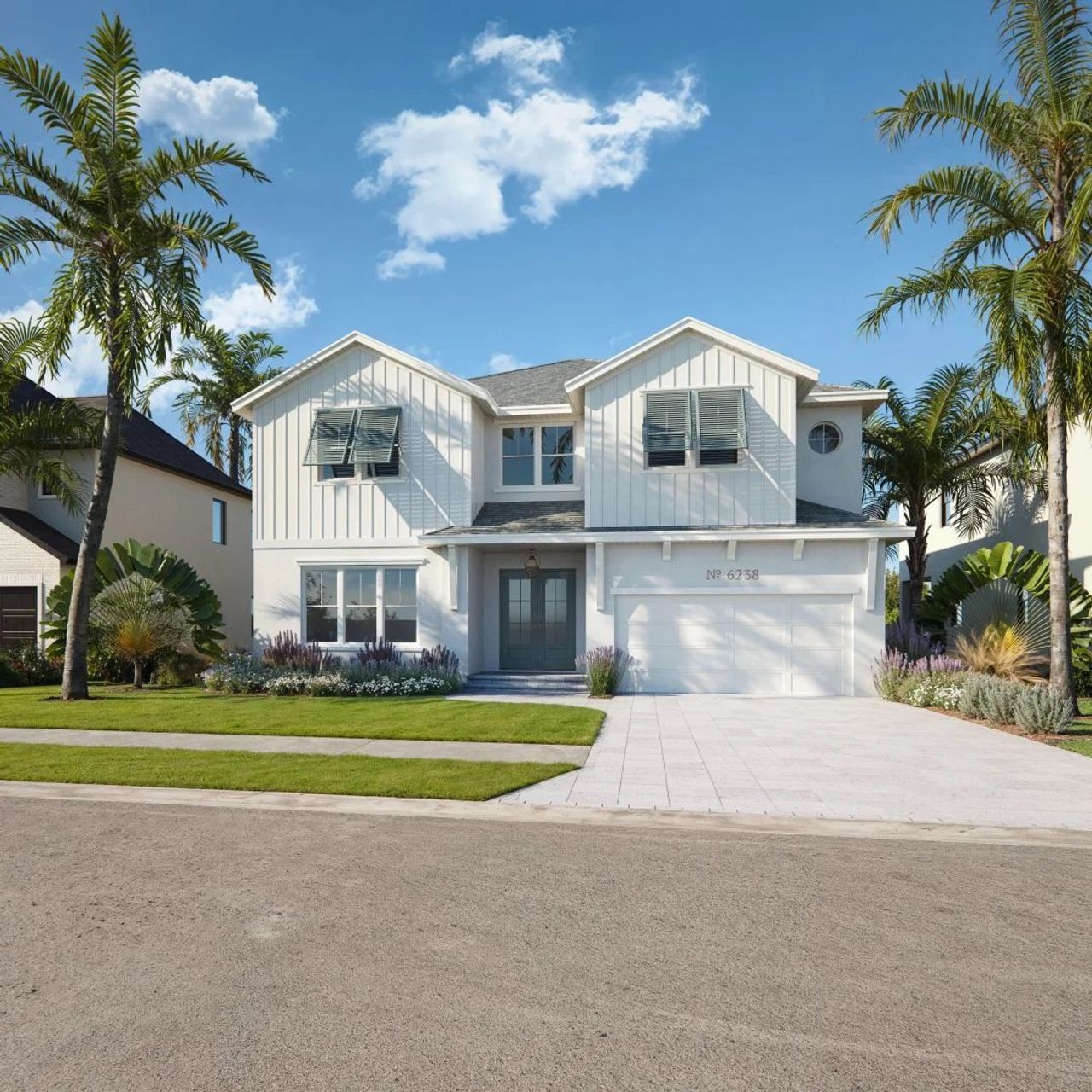 Representative exterior photo of a completed home built from the Plan 461 by Inland Homes in City of Tampa, Tampa, FL (Image 2).