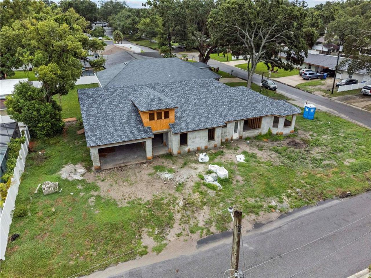 In-progress construction of a new home in , Tampa, FL (Image 2).