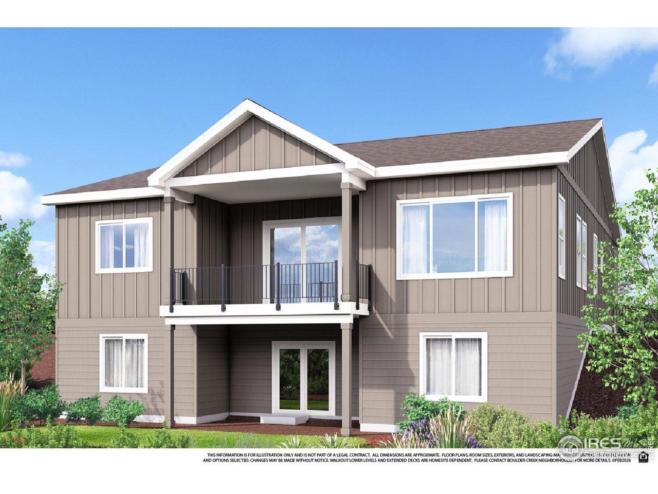 Front exterior of a new home in , Fort Collins, CO, highlighting curb appeal (Image 2).