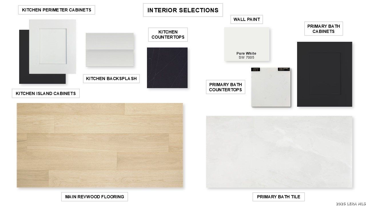 Sample of building materials used in homes in Cibolo Valley Heights, Cibolo (Image 2).